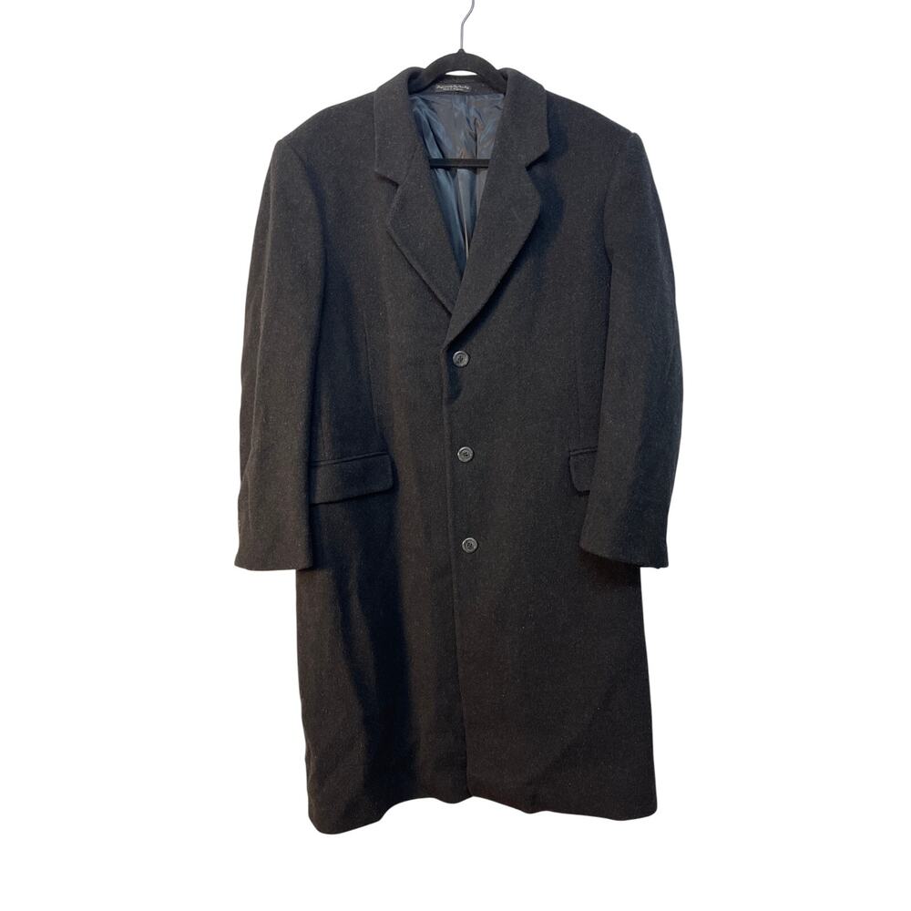 Silver Cloud Men's Cashmere Overcoat Color Gray Large‎ to Extra Large